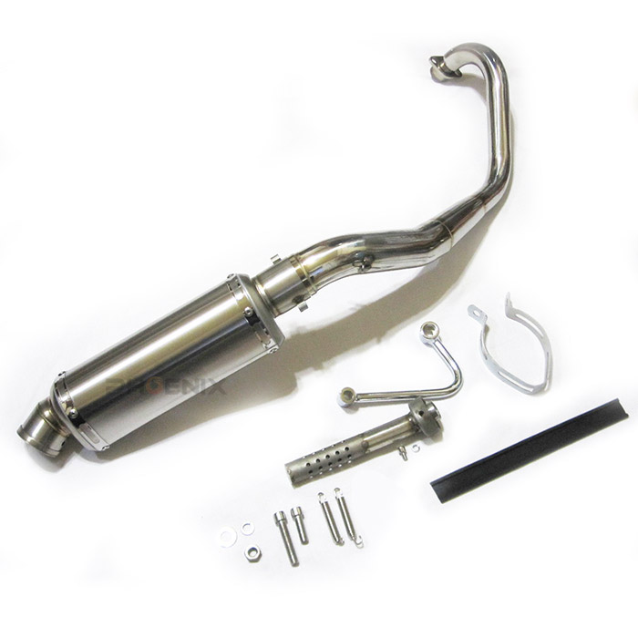 楽天市場】マフラー モンキー 50 125 150 ゴリラ DAX ステンレス 銀