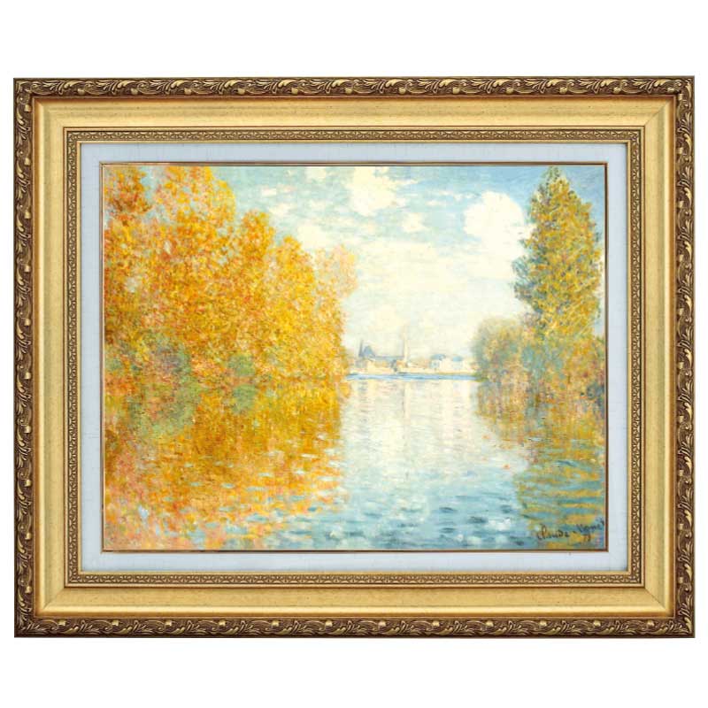 楽天市場】立体複製名画 モネ 「秋のアルジャントゥイユ」 10号 : 光