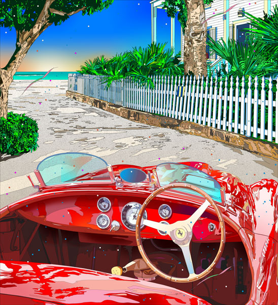 楽天市場】◇ 鈴木英人「サンディー ビーチ」-SANDY BEACH， OAHU