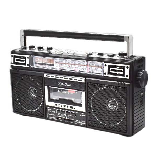 楽天市場】レトロなラジカセ【クマザキエイム RTR-S66 レトロサウンド