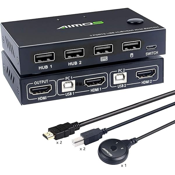楽天市場】HDMI KVM 切替器 4K@60Hz 10入力1出力 USB 3.0 EDID保持