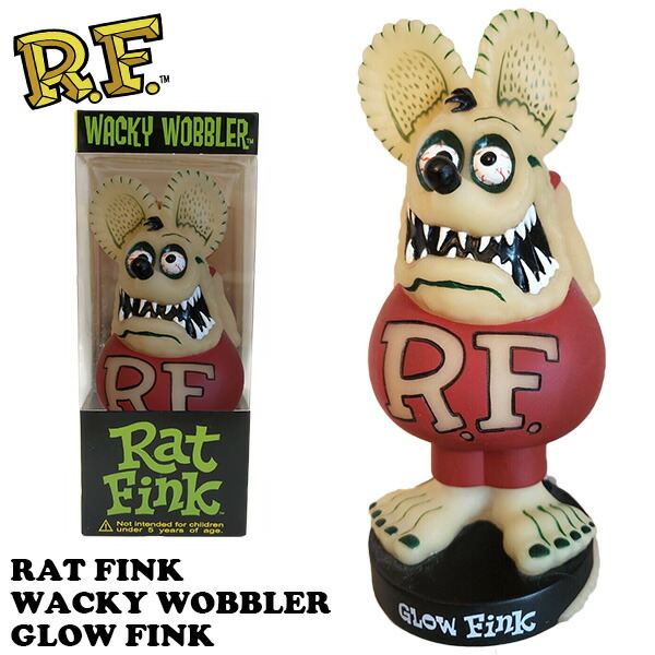 楽天市場】FUNKO Wacky Wobbler RAT FINK （メタリックグリーン