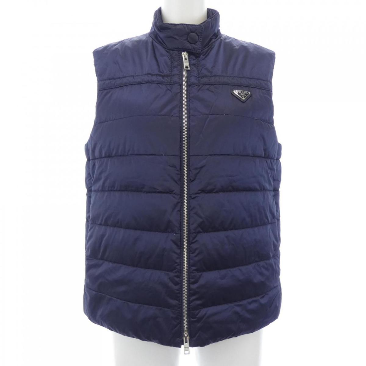 楽天市場】PRADA メンズ ダウンベスト ロゴプレート付き ライト