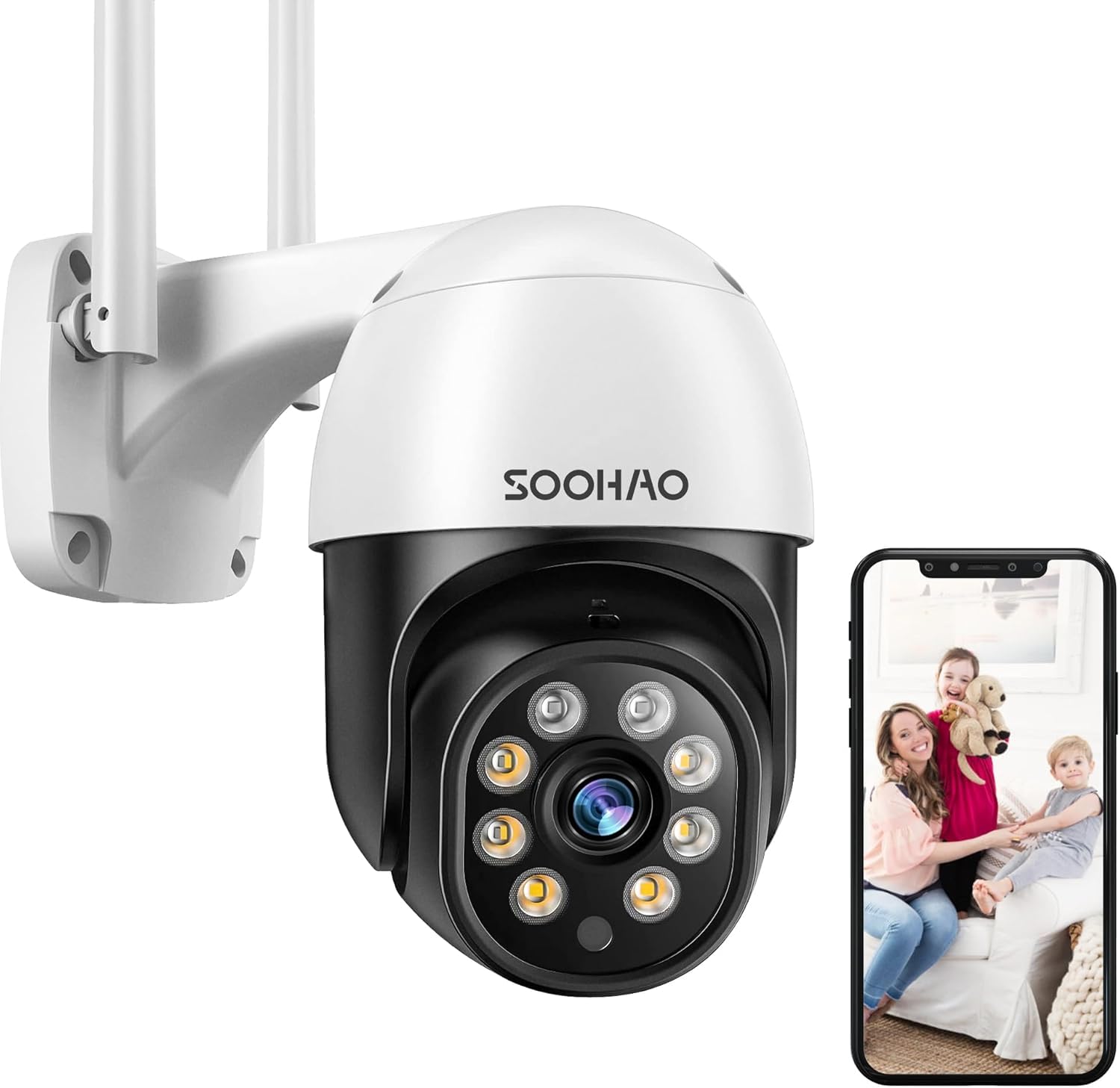 楽天市場】SOOHAO 防犯カメラ ワイヤレス 500万画素 屋外/内用 防水 首