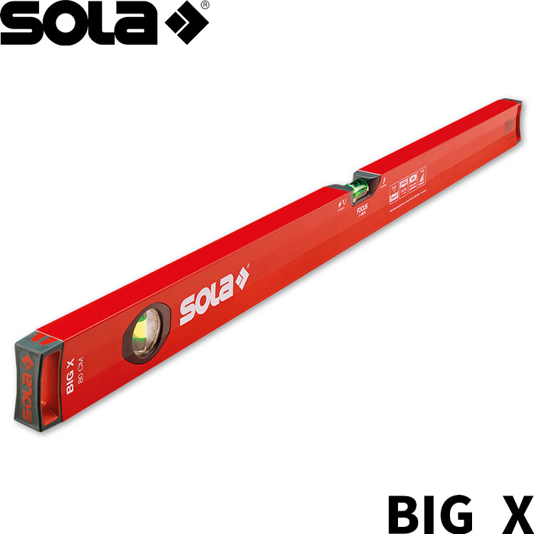 楽天市場】SOLA BIG X 60 アルミボックスレベル 水平器 60cm ソラ 水準