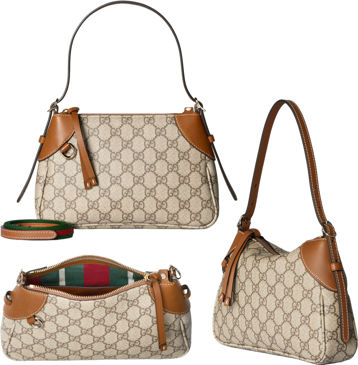 楽天市場】GUCCI グッチ ショルダーバッグキャメルベージュ×ダーク