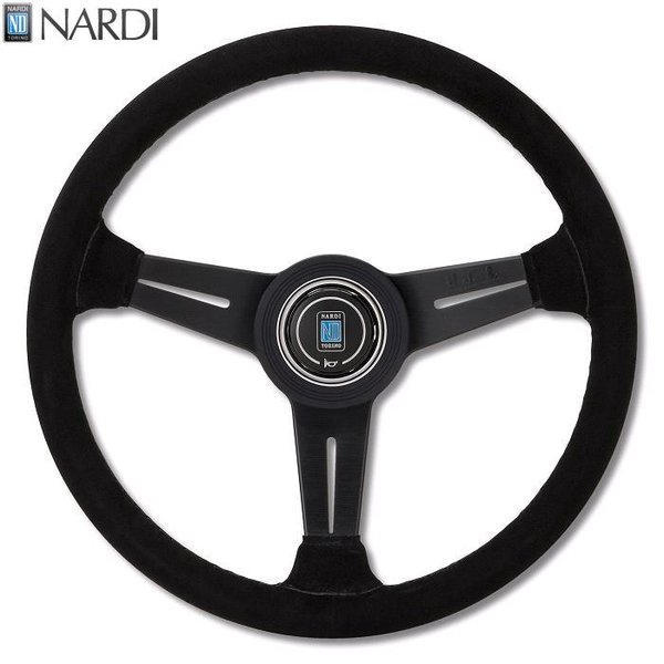 楽天市場】NARDI ナルディ N754 スウェード&ブラックスポーク ディープ