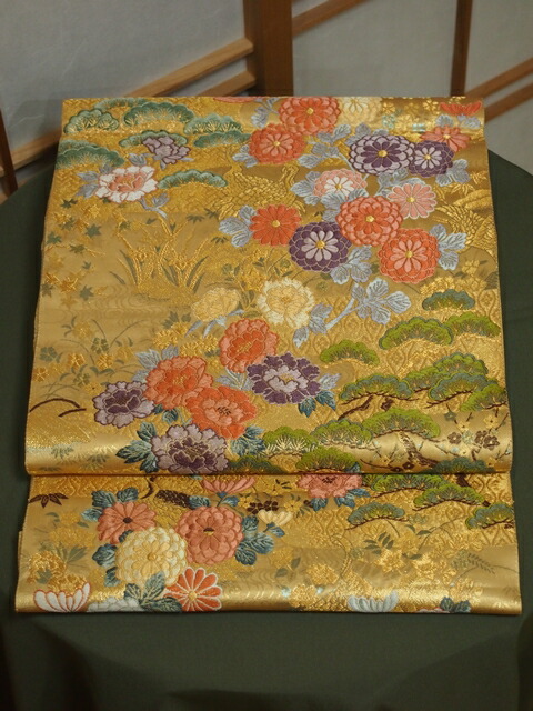 楽天市場】山口美術織物謹製 唐織礼装用袋帯 六通柄 献上春菊文【袋帯