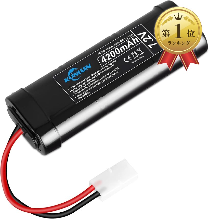 楽天市場】互換品ラジコン タミヤ互換コネクター付き バッテリー7.2v