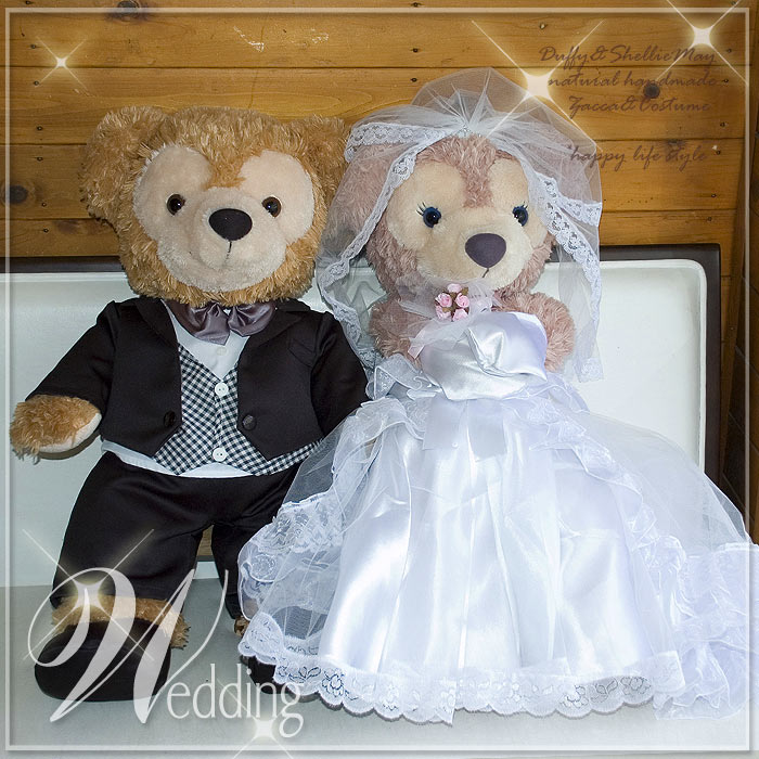 楽天市場】ダッフィー シェリーメイ ウエディング ペア Mサイズ 70cm