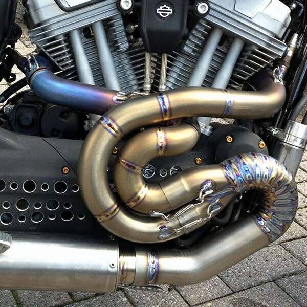 コウタロウ希少!!ハーレーXR1200モータステージフルエキマフラー