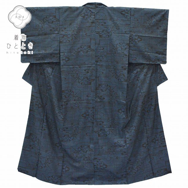 楽天市場】大島紬 裄長・トールサイズ 縞大島紬 格子模様 Lサイズ 大島