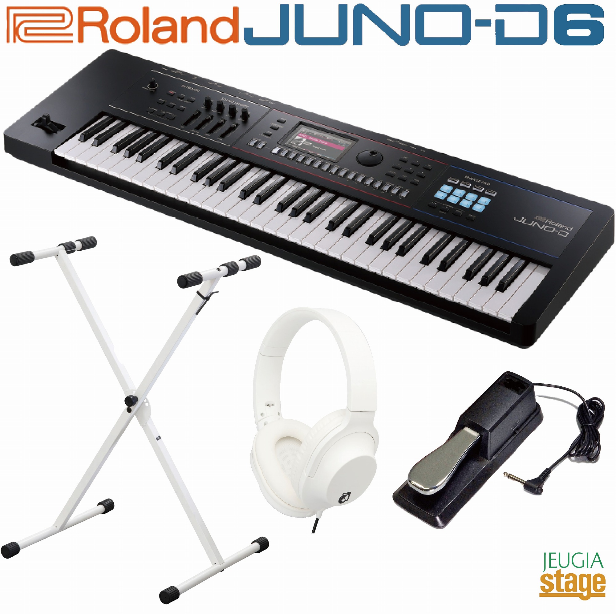 楽天市場】Roland JUNO-DS61W 新品[ローランド][ジュノ][61鍵盤][White