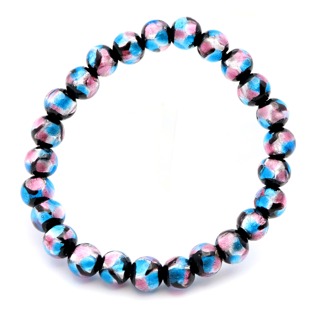 楽天市場】国産ブレスレット【琉球ブルーホタル石・水晶7mm珠】トンボ