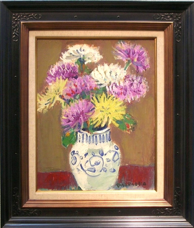 楽天市場】奈知安太郎 「花」 油彩4号 : 小野画廊