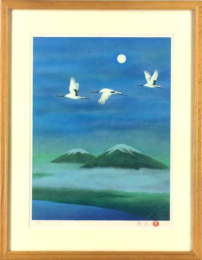 楽天市場】佐藤継雄 「紅白椿」 墨彩 : 小野画廊