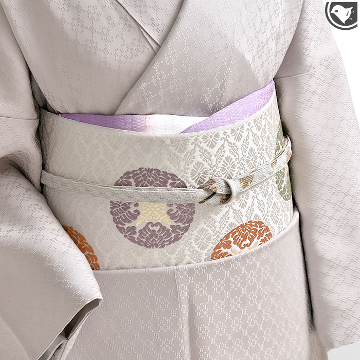 楽天市場】九寸名古屋帯 経（たて）錦 鴛鴦（おしどり）唐草文錦