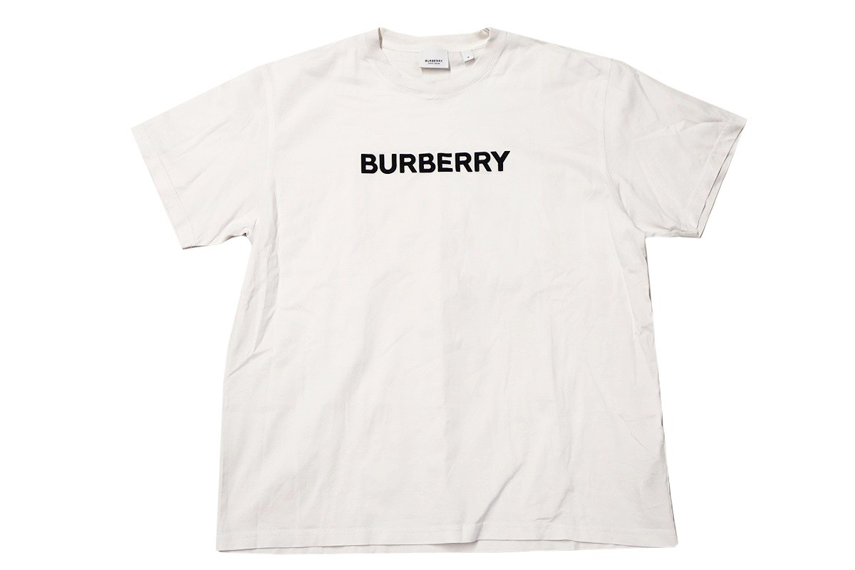 楽天市場】BURBERRY LOGO EMBROIDERY STRIPED T-SHIRT 8083612 SIZE-M