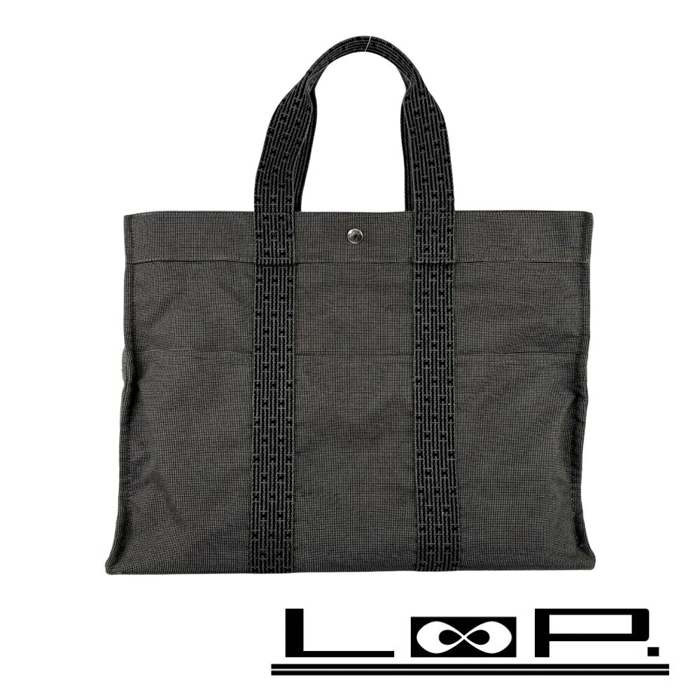 楽天市場】HERMES(エルメス) エールライン トートバッグGM グレー