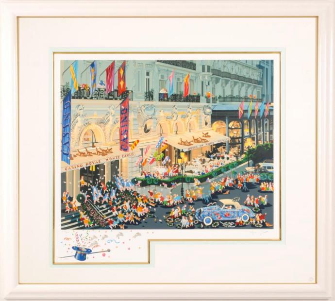 楽天市場】ヒロ・ヤマガタ そよ風に乗って インテリア 絵画 パリ 風景