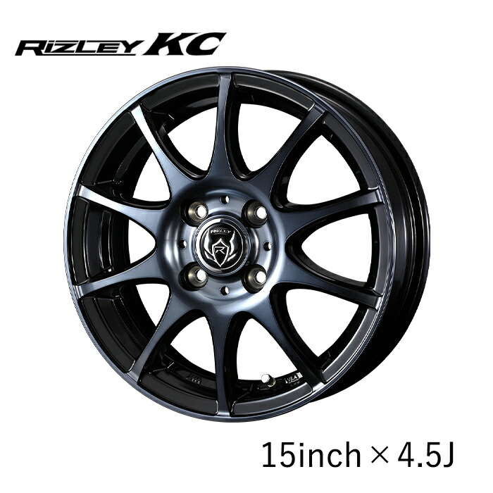 楽天市場】WEDS ホイール RIZLEY KC 14インチ 5.5J インセット38 4穴