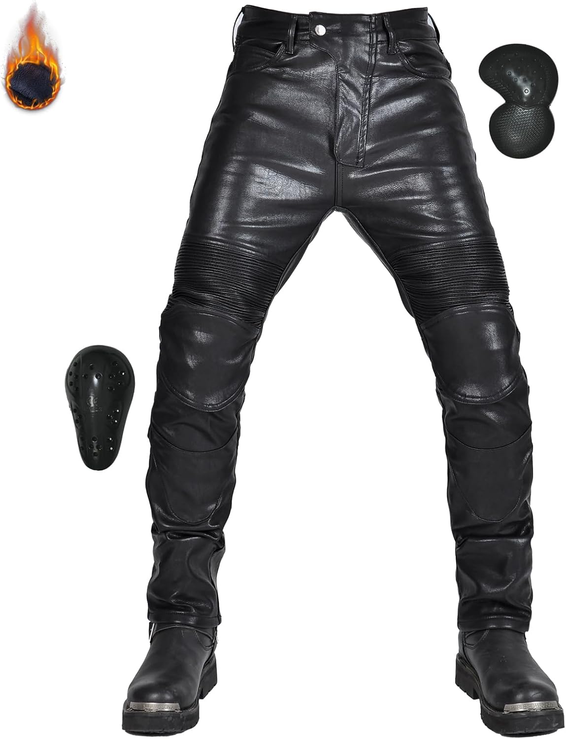楽天市場】バイク用レザーパンツ 冬用 メンズ 革パンツ ライディング