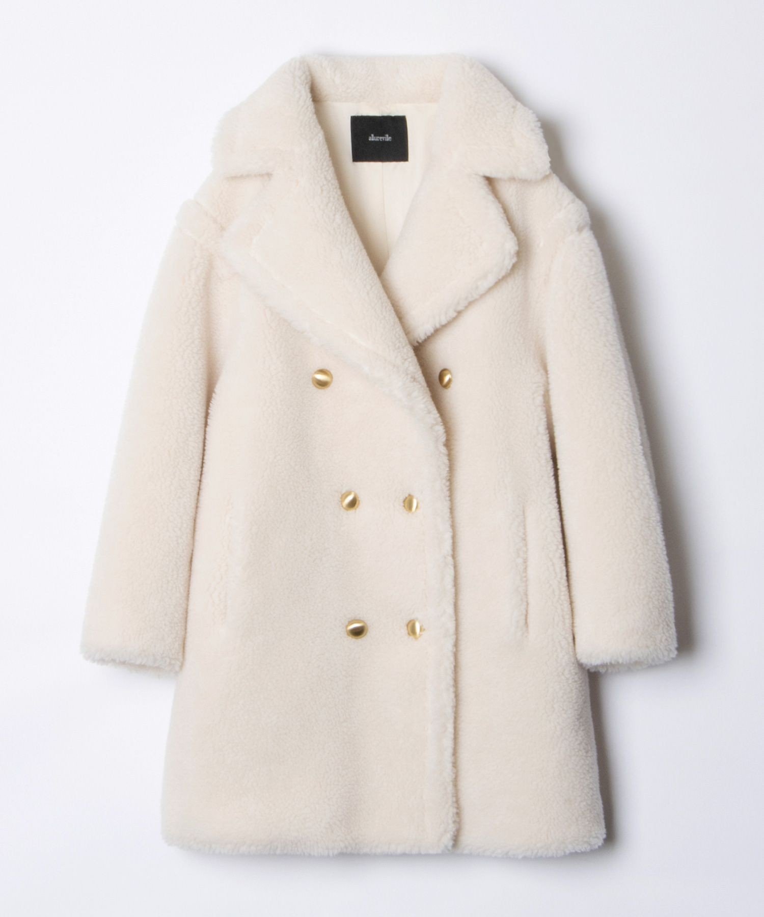SALE／30%OFF】allureville ウールMIXボアピーコート アルアバイル