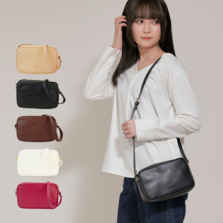 楽天市場】イルビゾンテ IL BISONTE レザーサークルショルダーバッグ