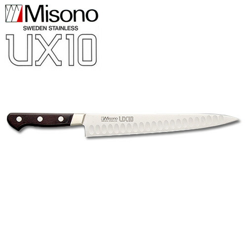 楽天市場】ミソノ UX10 No.764 牛刀 サーモン 270mm Misono 中金H