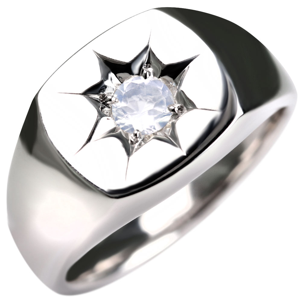 楽天市場】リング ブルームーンストーン シルバー 指輪 SV メンズ 6月