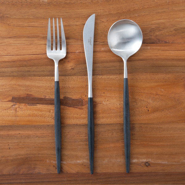 楽天市場】□クチポール ゴア・ブラック シルバー デザートセット 3PCS