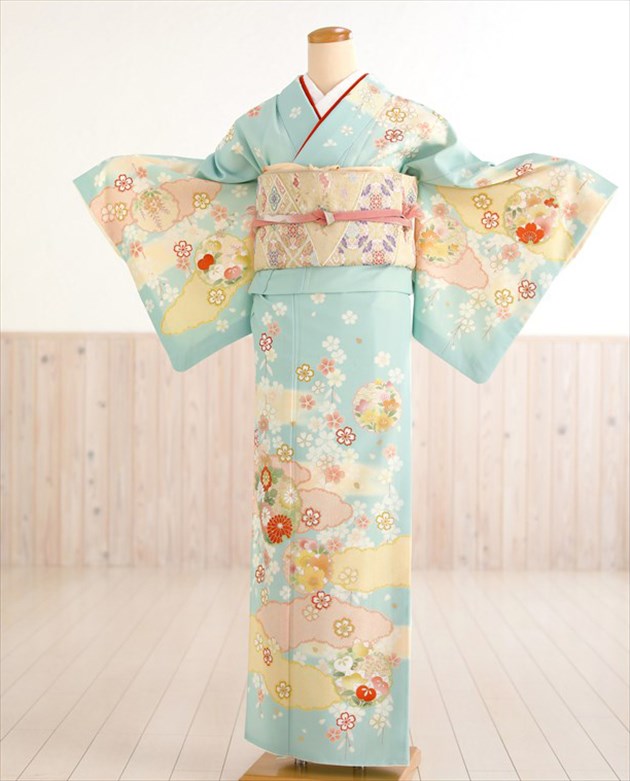 楽天市場】訪問着レンタル フルセット hw1332 七五三 結婚式 着物