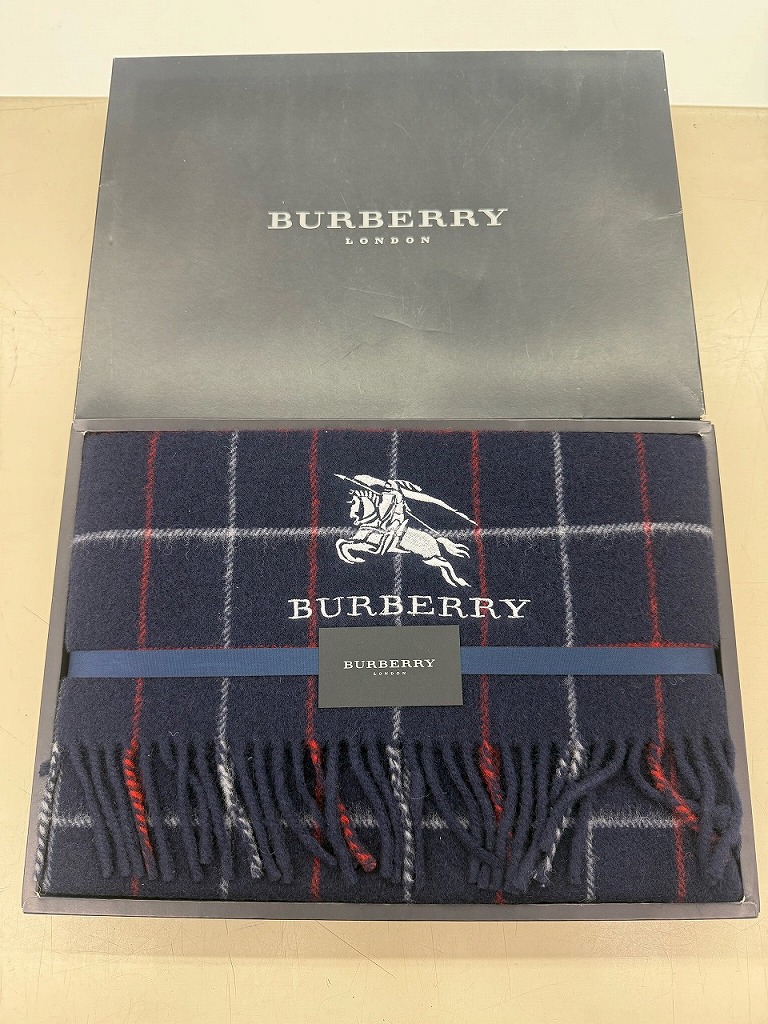 楽天市場】未使用品 バーバリー BURBERRY 西川産業 羽毛 ひざ掛け