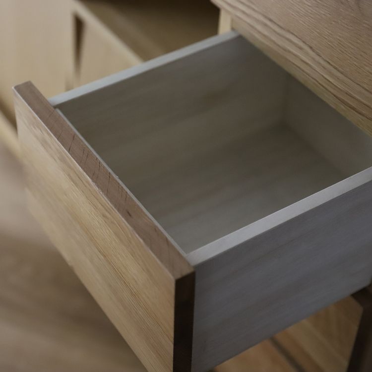 レッチェ マガジンレコードラック(1列＋引き出し4杯) | 高野木工