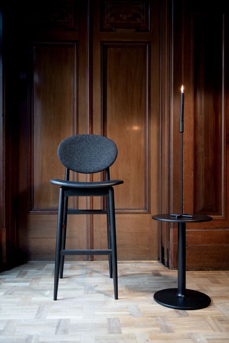 タイオウ サイドテーブル木製 丸型 W38D38H53 ③