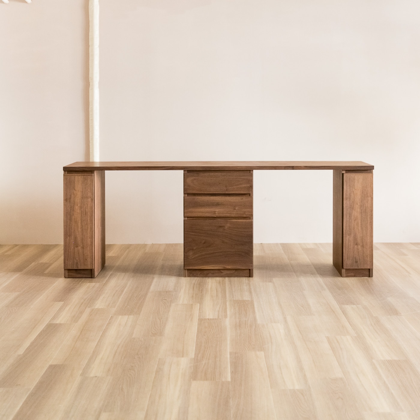 ノート システムデスク (サイズ幅180セット 樹種ウォールナット