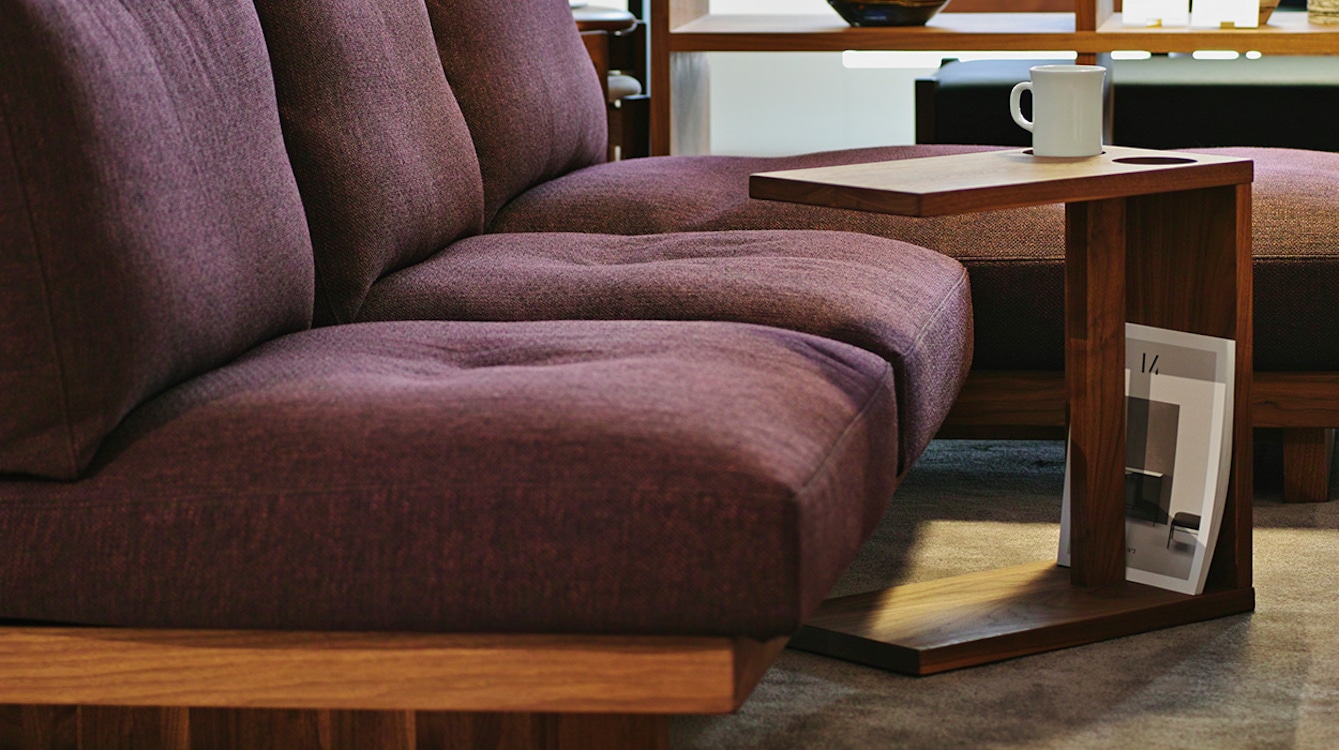 エルヴィス サイドテーブル (樹種ウォールナット 高さ40cm) | マスター