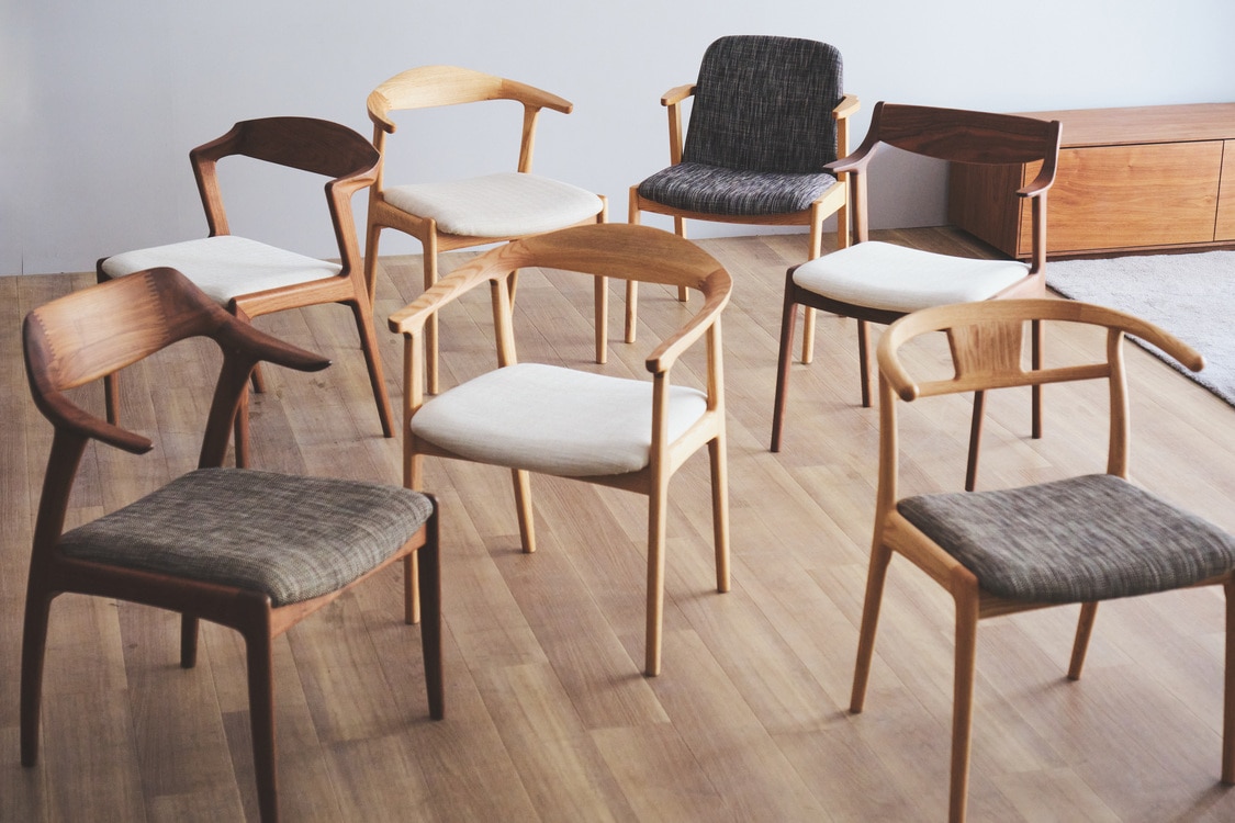 ユナ セミアームチェア | シキファニチア(SIKI) | リグナテラス東京