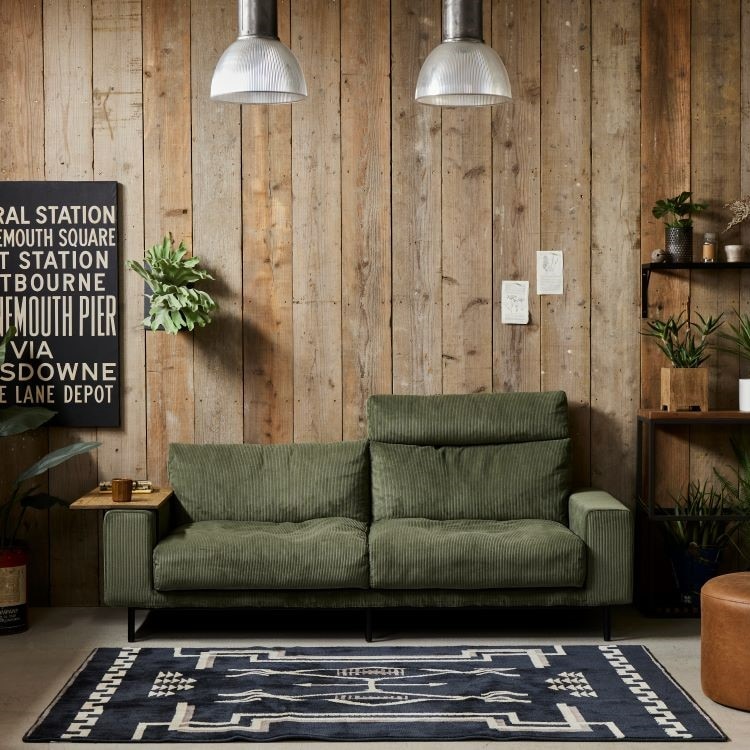 プルート ソファ (サイズ1人掛け 張地オリーブグリーン) | リグナ通常