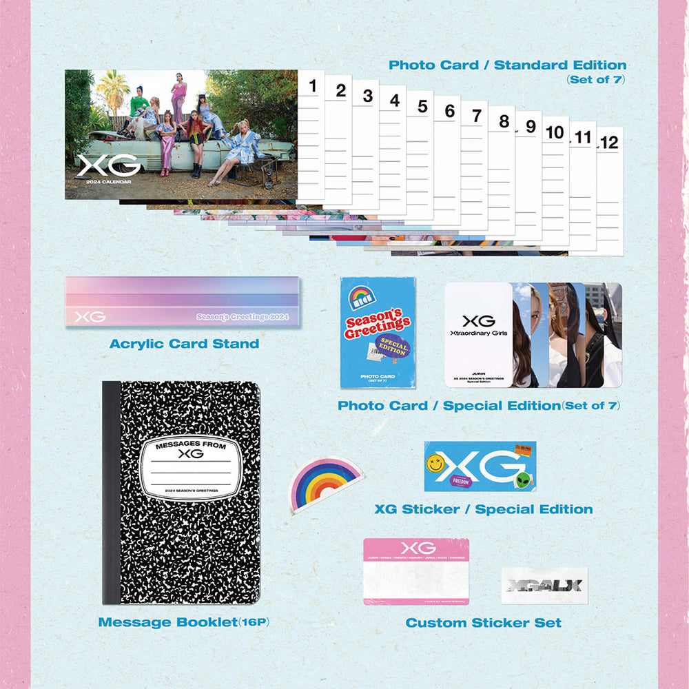 XG 2024 SEASON'S GREETINGS（Special Edition） – XGALX OFFICIAL SHOP