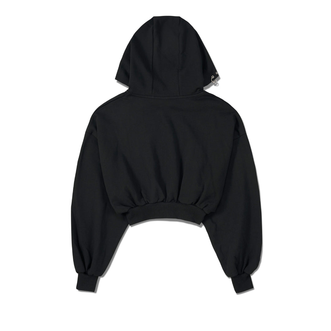 Ships sequentially from early April onward》Cropped Zip Hoodie