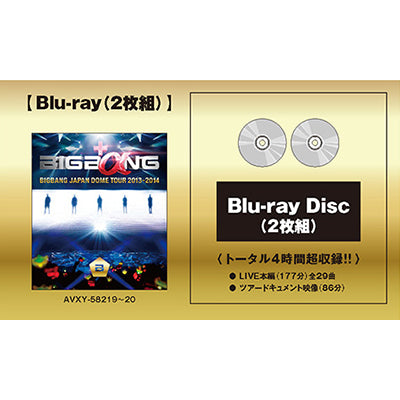 BIGBANG JAPAN DOME TOUR 2013～2014【通常盤】（2枚組Blu-ray