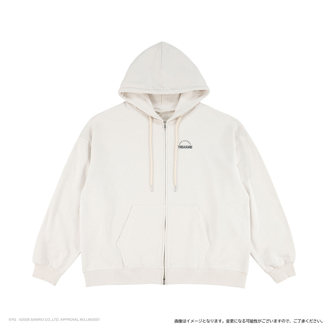 TREASURE×HAPIDANBUI】ジップアップフーディー（けろけろけろっぴ