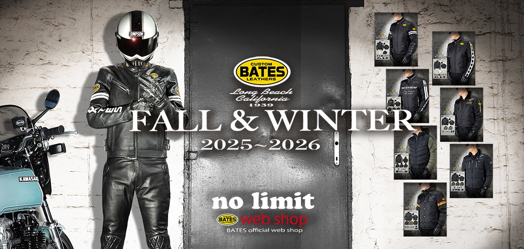 BATES公式通販ノーリミットwebshop | ベイツバイクウエア公式通販