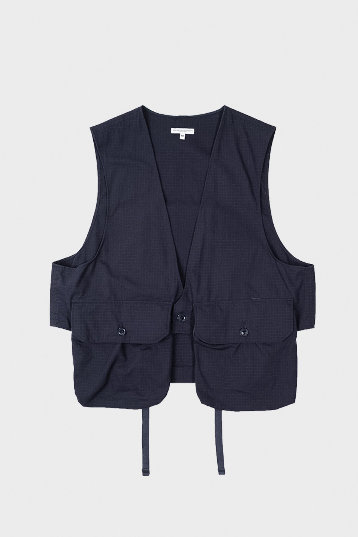 Engineered Garments Fowl Vest | Dk. Navy Cotton Ripstop | Canoe Club