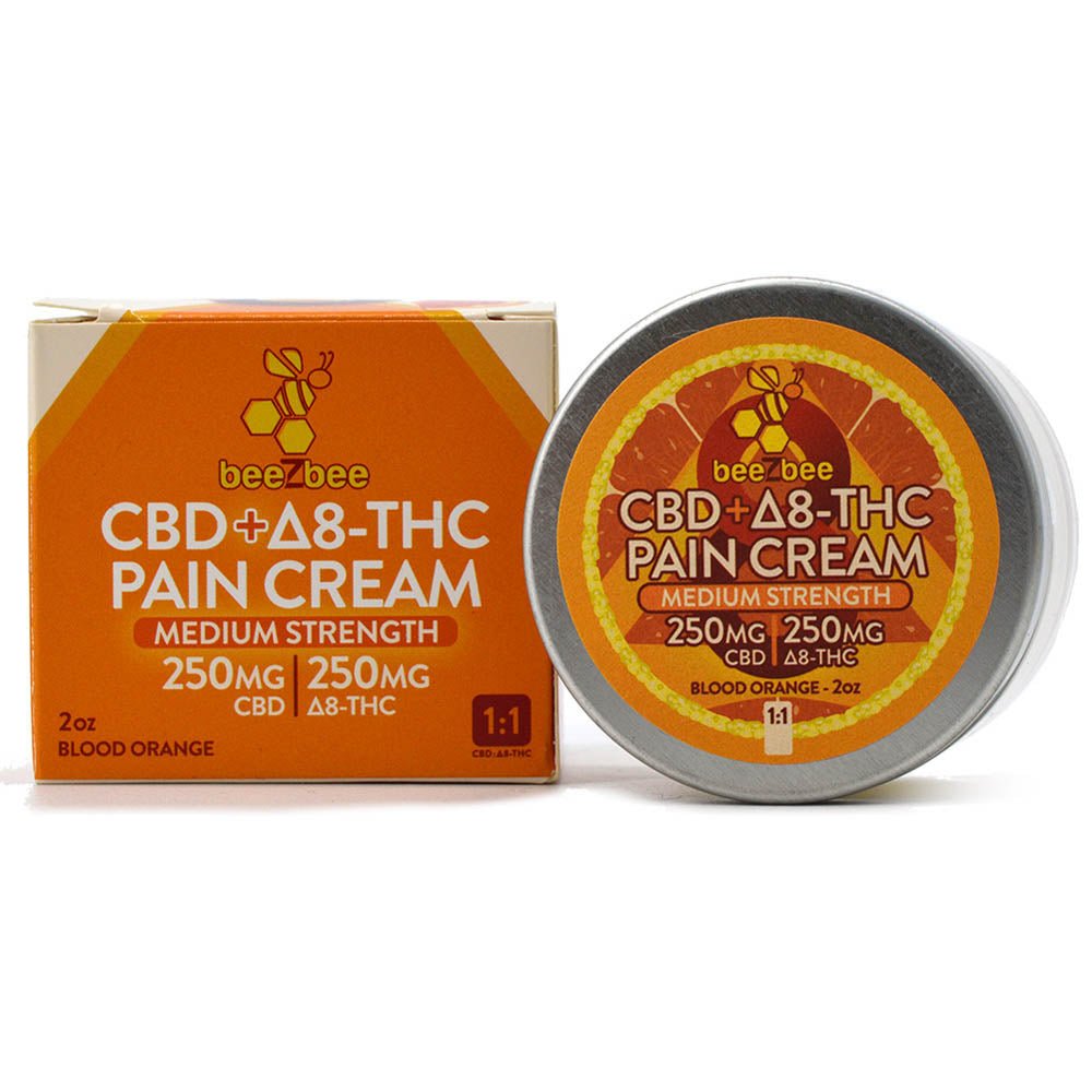 beeZbee CBD + Delta-8 THC Pain Cream | Medium Strength 500mg