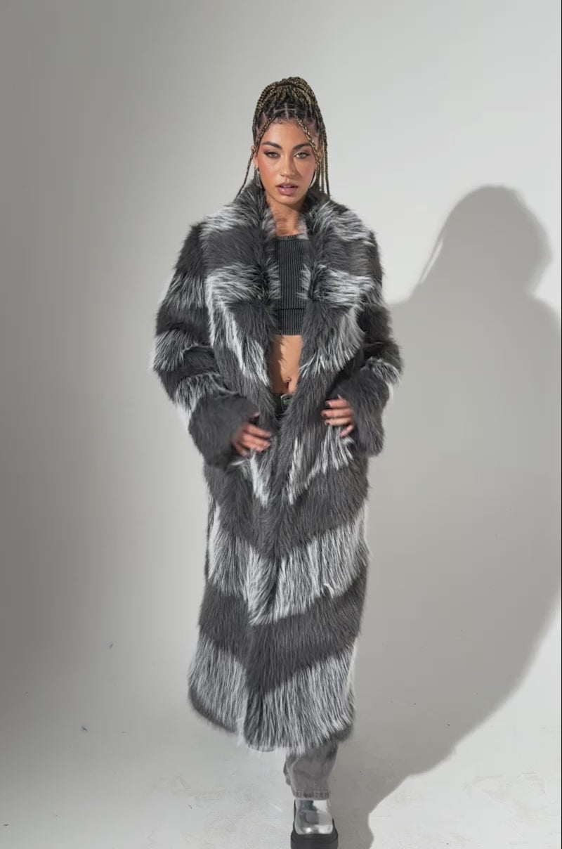 ANNI MAXI FAUX FUR JACKET – AKIRA