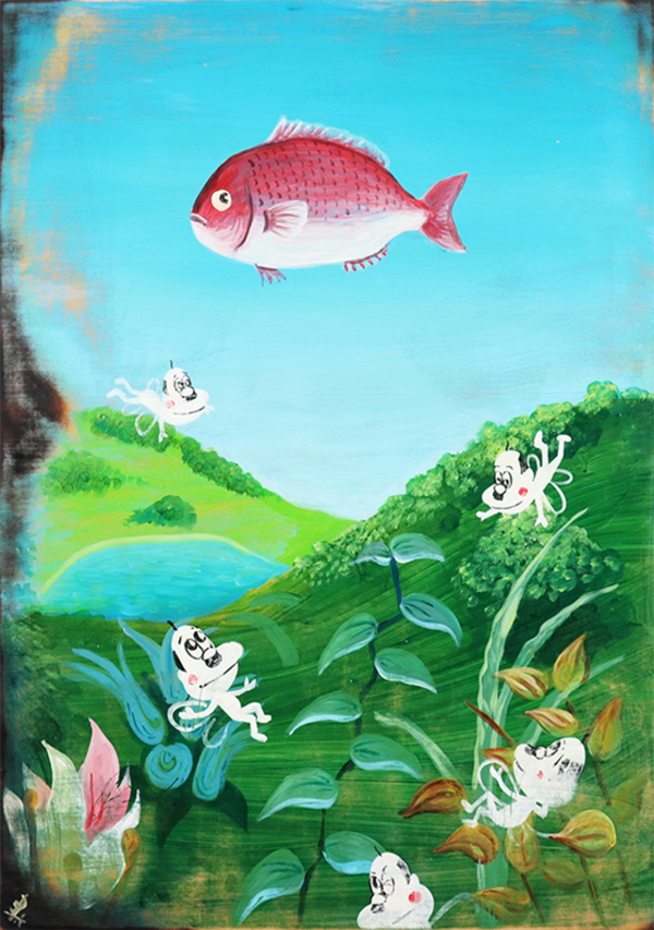 しりあがり寿展 オヤジ妖精伝説 | ギャラリー トアート | 大丸神戸店