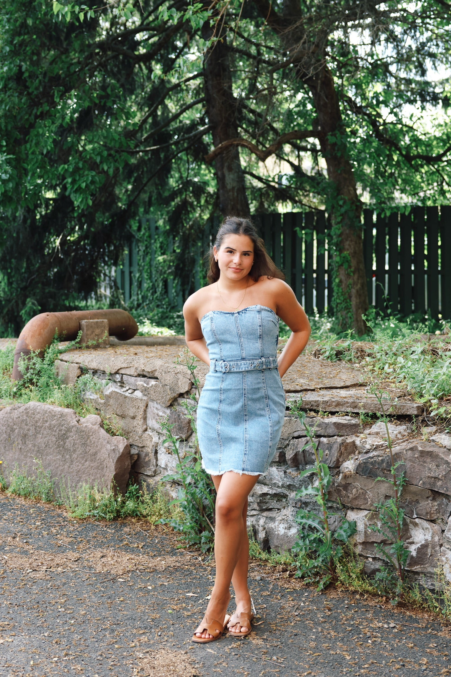 Matilda Strapless Denim Mini Dress – Giana Rose Couture