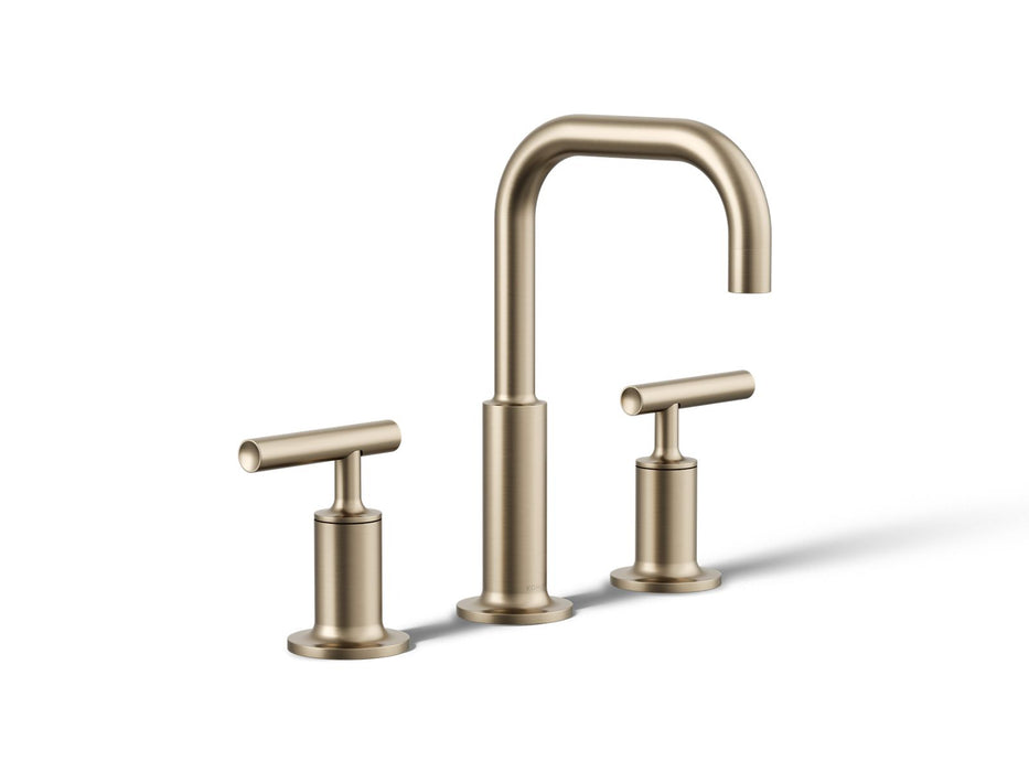 KOHLER Purist Widespread bathroom sink faucet with Lever handles